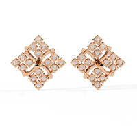 Quilted Radiance Cluster Lab Grown Diamond Studs - Ophiratbf