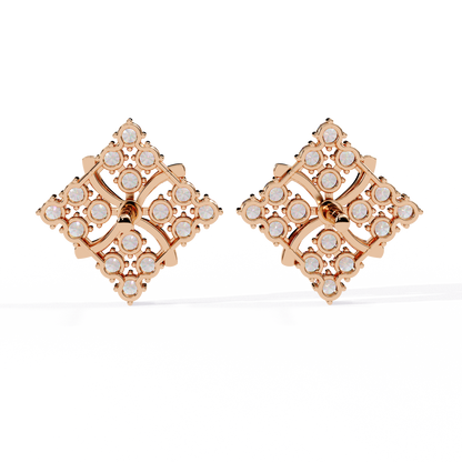 Quilted Radiance Cluster Lab Grown Diamond Studs