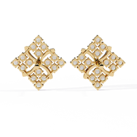 Quilted Radiance Cluster Lab Grown Diamond Studs - Ophiratbf