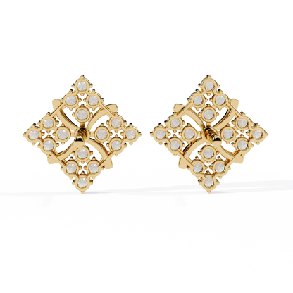 Quilted Radiance Cluster Lab Grown Diamond Studs
