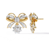 Fête Bow Cluster Lab Grown Diamond Studs - Ophiratbf