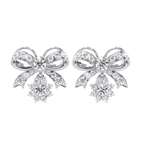 Fête Bow Cluster Lab Grown Diamond Studs - Ophiratbf