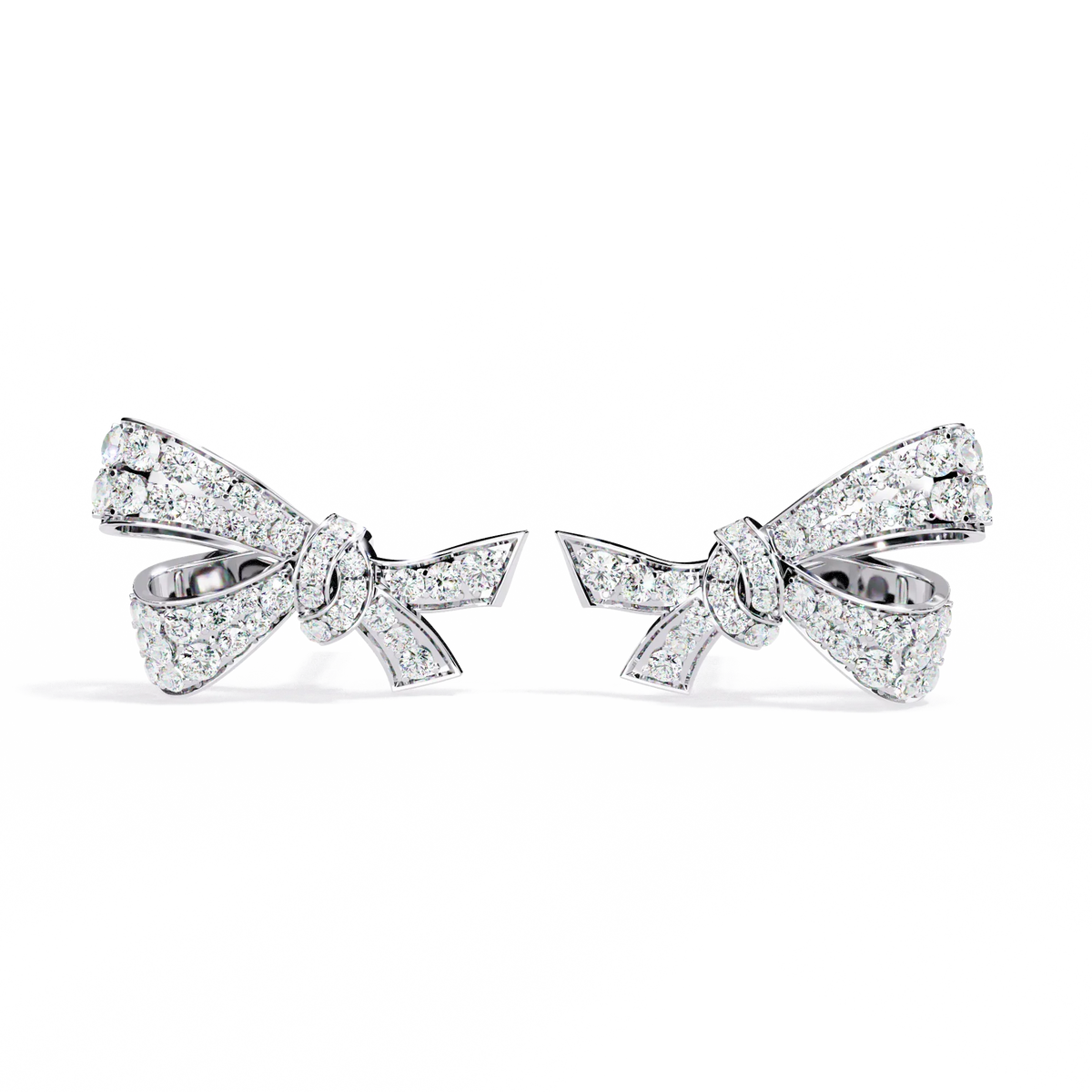 Aria Ribbon Bow Lab Grown Diamond Studs - Ophiratbf
