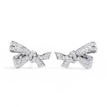 Aria Ribbon Bow Lab Grown Diamond Studs