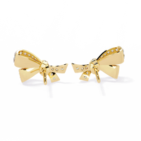 Aria Ribbon Bow Lab Grown Diamond Studs - Ophiratbf