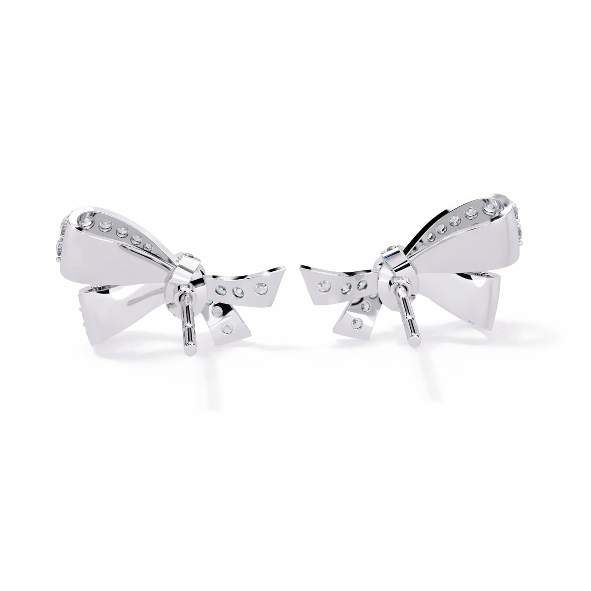 Aria Ribbon Bow Lab Grown Diamond Studs - Ophiratbf