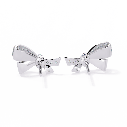 Aria Ribbon Bow Lab Grown Diamond Studs