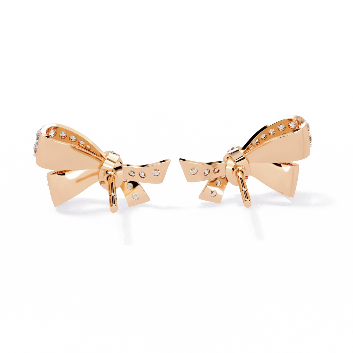 Aria Ribbon Bow Lab Grown Diamond Studs - Ophiratbf