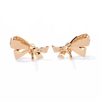 Aria Ribbon Bow Lab Grown Diamond Studs - Ophiratbf