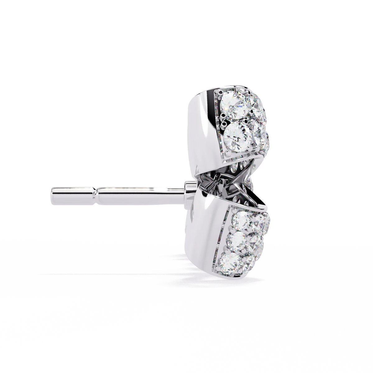 Aria Ribbon Bow Lab Grown Diamond Studs - Ophiratbf