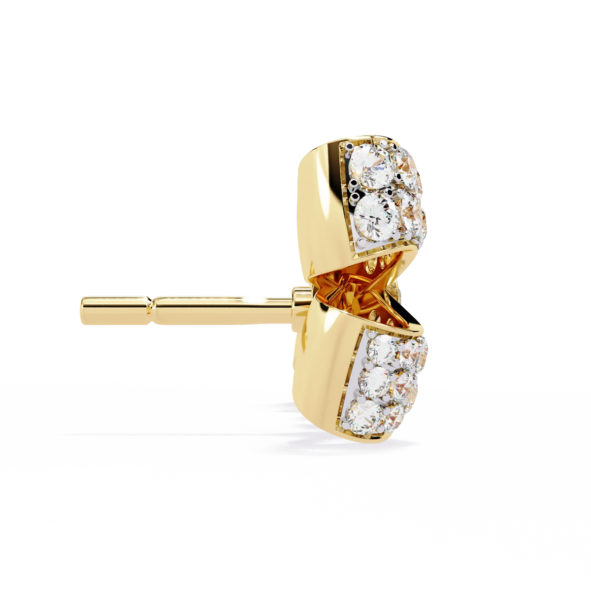 Aria Ribbon Bow Lab Grown Diamond Studs - Ophiratbf