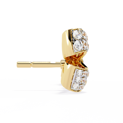 Aria Ribbon Bow Lab Grown Diamond Studs