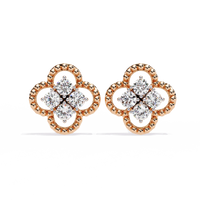 Lucky Clover Cluster Lab Grown Diamond Studs - Ophiratbf