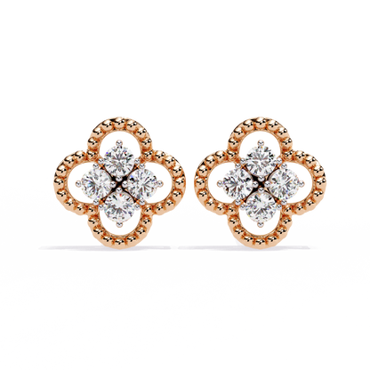 Lucky Clover Cluster Lab Grown Diamond Studs