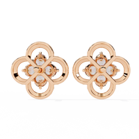 Lucky Clover Cluster Lab Grown Diamond Studs - Ophiratbf