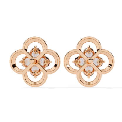 Lucky Clover Cluster Lab Grown Diamond Studs