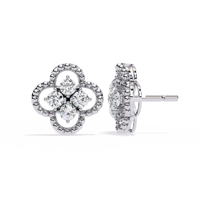 Lucky Clover Cluster Lab Grown Diamond Studs
