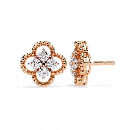 Lucky Clover Cluster Lab Grown Diamond Studs