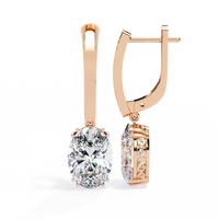 Era Oval Solitaire Drop Lab Grown Diamond Earrings - Ophiratbf