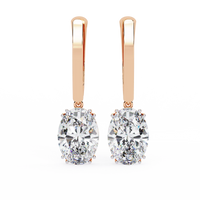 Era Oval Solitaire Drop Lab Grown Diamond Earrings - Ophiratbf