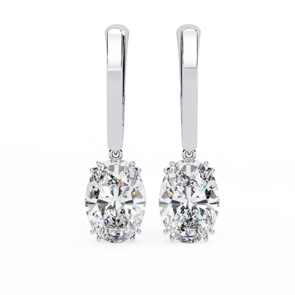 Era Oval Solitaire Drop Lab Grown Diamond Earrings - Ophiratbf
