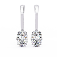 Era Oval Solitaire Drop Lab Grown Diamond Earrings - Ophiratbf