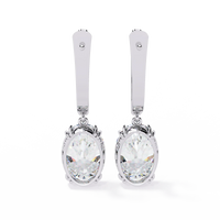 Era Oval Solitaire Drop Lab Grown Diamond Earrings - Ophiratbf