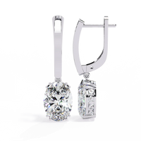 Era Oval Solitaire Drop Lab Grown Diamond Earrings - Ophiratbf