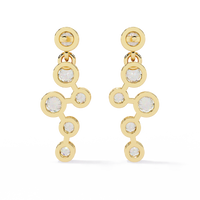 Nova Bubble Bezel Drop Lab Grown Diamond Earrings - Ophiratbf