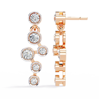Nova Bubble Bezel Drop Lab Grown Diamond Earrings - Ophiratbf
