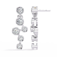 Nova Bubble Bezel Drop Lab Grown Diamond Earrings - Ophiratbf