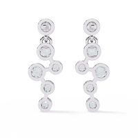 Nova Bubble Bezel Drop Lab Grown Diamond Earrings - Ophiratbf