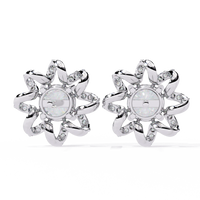 Solstice Ribbon Sunburst Lab Grown Diamond Studs - Ophiratbf