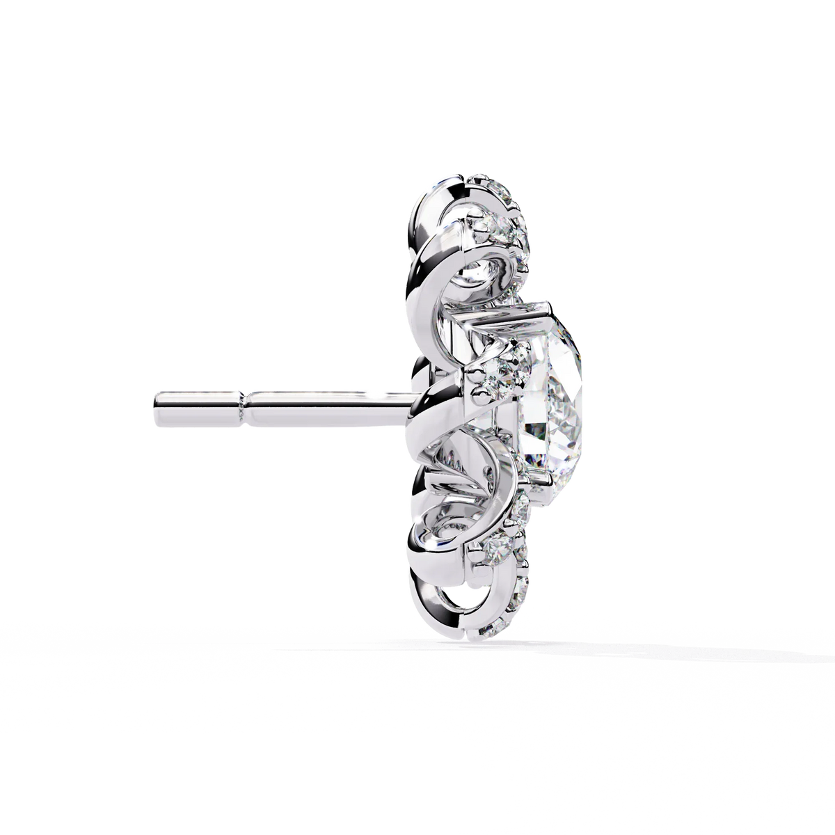 Solstice Ribbon Sunburst Lab Grown Diamond Studs - Ophiratbf