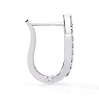 Latitude Baguette & Round Lab Grown Diamond Huggie Earrings - Ophiratbf