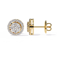 Eclipse Double Halo Cluster Lab Grown Diamond Studs - Ophiratbf
