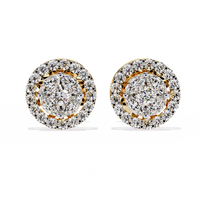 Eclipse Double Halo Cluster Lab Grown Diamond Studs - Ophiratbf