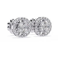 Eclipse Double Halo Cluster Lab Grown Diamond Studs - Ophiratbf