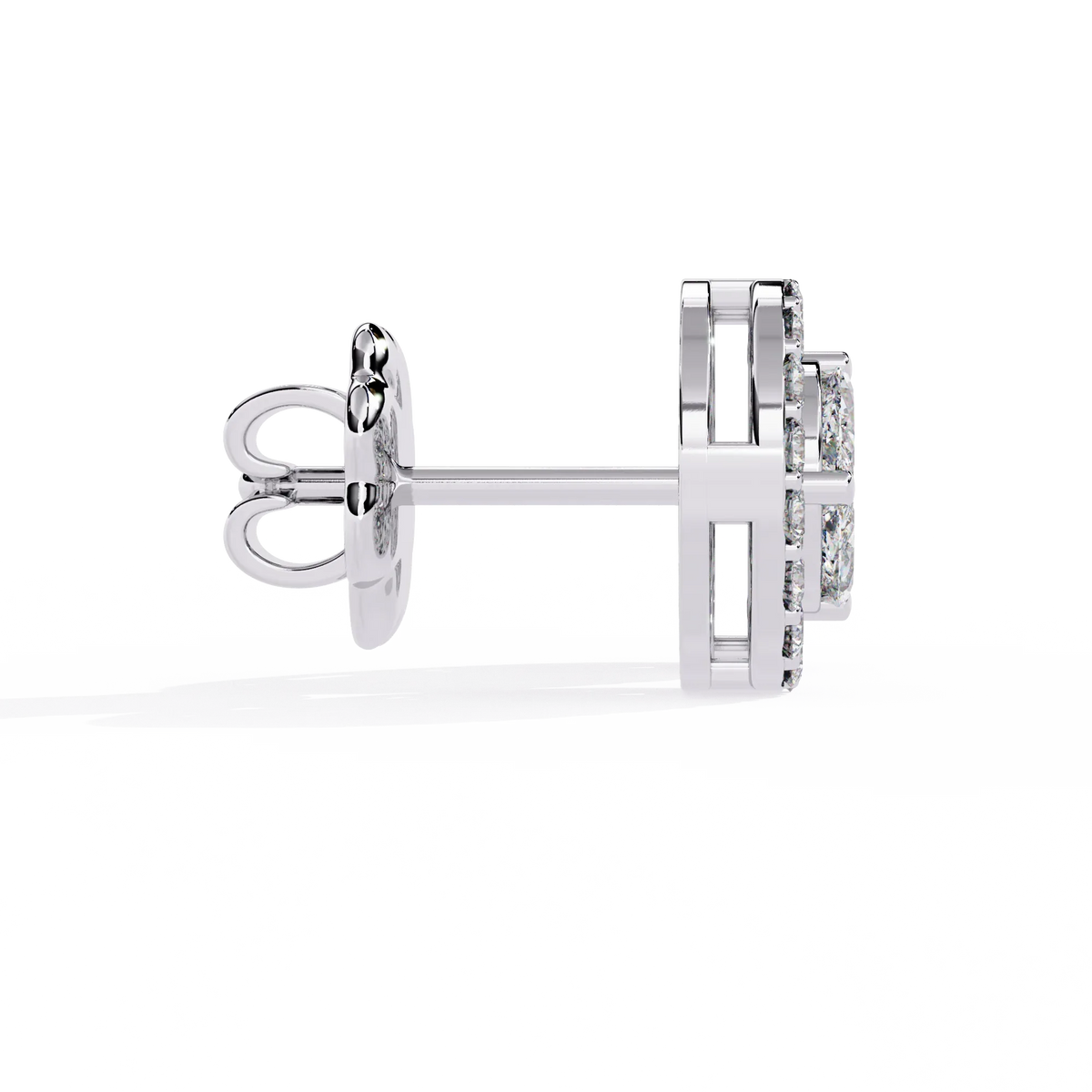 Eclipse Double Halo Cluster Lab Grown Diamond Studs - Ophiratbf