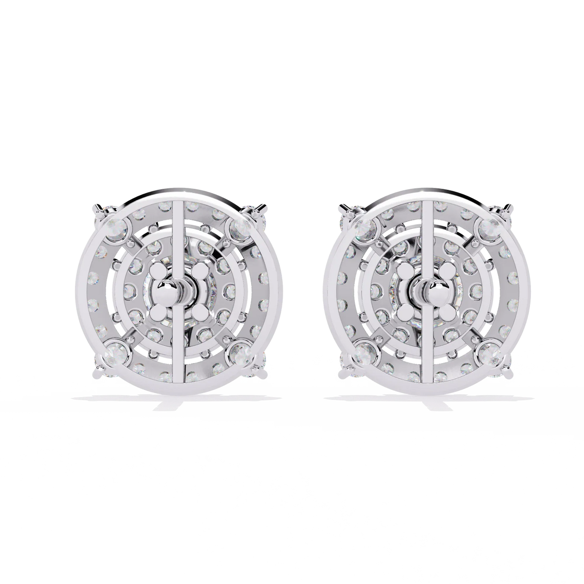 Blossom Double Halo Floral Lab Grown Diamond Studs - Ophiratbf