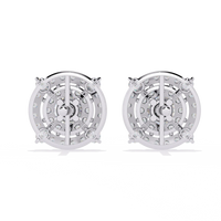 Blossom Double Halo Floral Lab Grown Diamond Studs - Ophiratbf