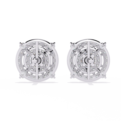 Blossom Double Halo Floral Lab Grown Diamond Studs