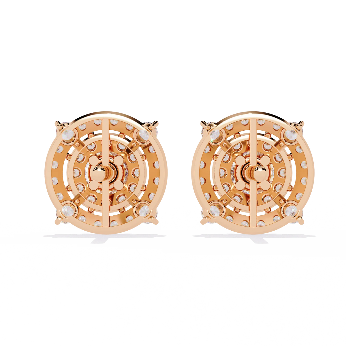 Blossom Double Halo Floral Lab Grown Diamond Studs - Ophiratbf