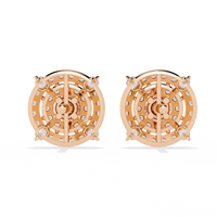 Blossom Double Halo Floral Lab Grown Diamond Studs - Ophiratbf