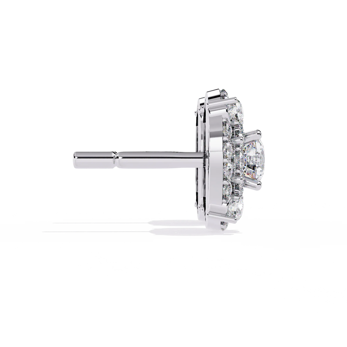 Blossom Double Halo Floral Lab Grown Diamond Studs - Ophiratbf