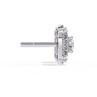 Blossom Double Halo Floral Lab Grown Diamond Studs - Ophiratbf