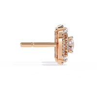 Blossom Double Halo Floral Lab Grown Diamond Studs - Ophiratbf