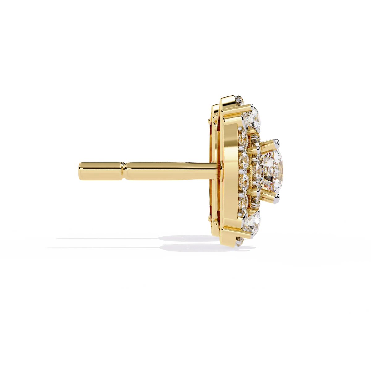 Blossom Double Halo Floral Lab Grown Diamond Studs - Ophiratbf