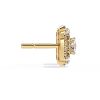 Blossom Double Halo Floral Lab Grown Diamond Studs - Ophiratbf