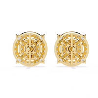 Blossom Double Halo Floral Lab Grown Diamond Studs - Ophiratbf